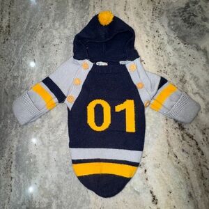 NYGB Swaddle Sack Varsity Knit 0-12 month